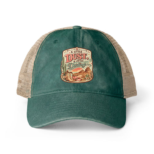 A Little Dust a Little Darling Washed Mesh-Back Cap