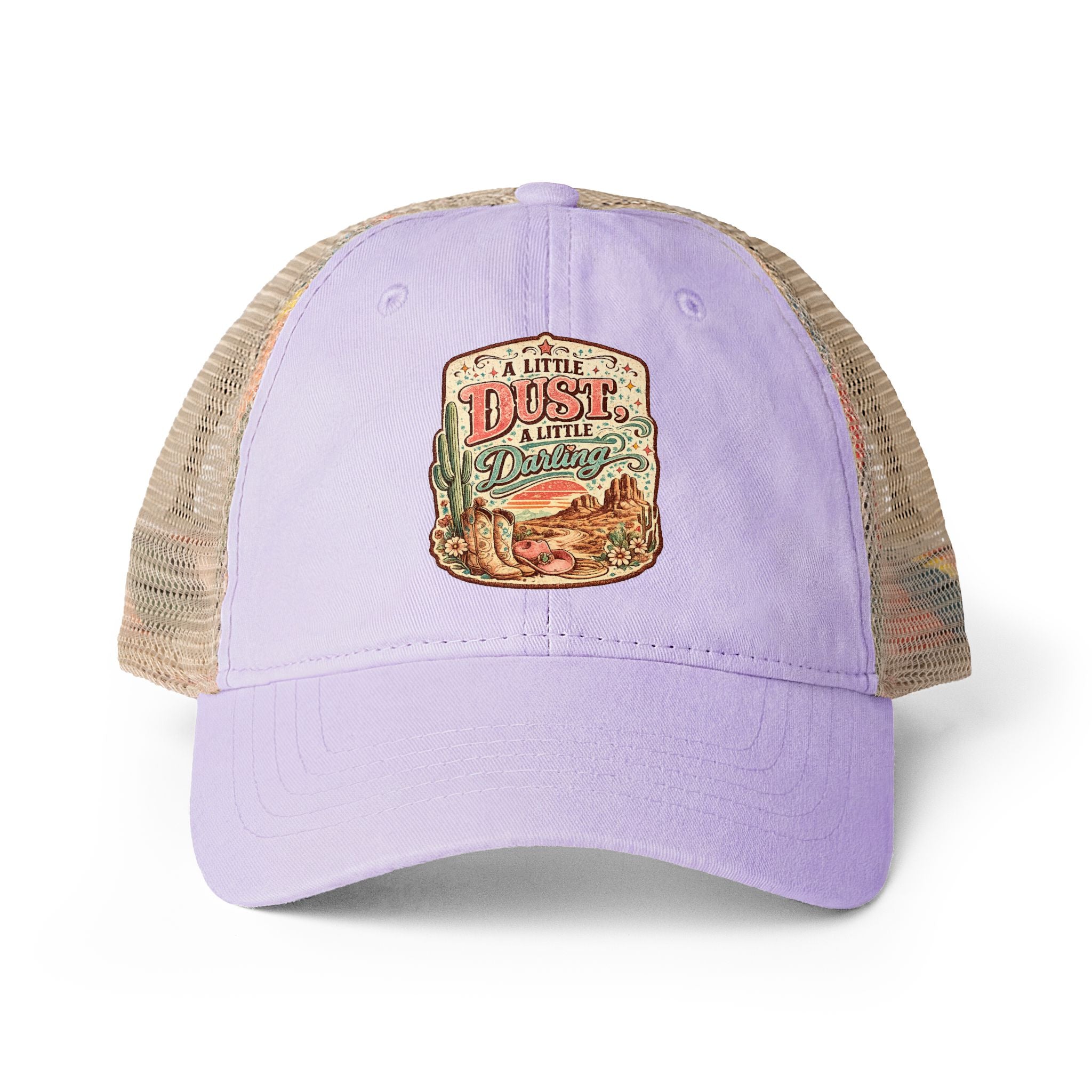 A Little Dust a Little Darling Washed Mesh-Back Cap