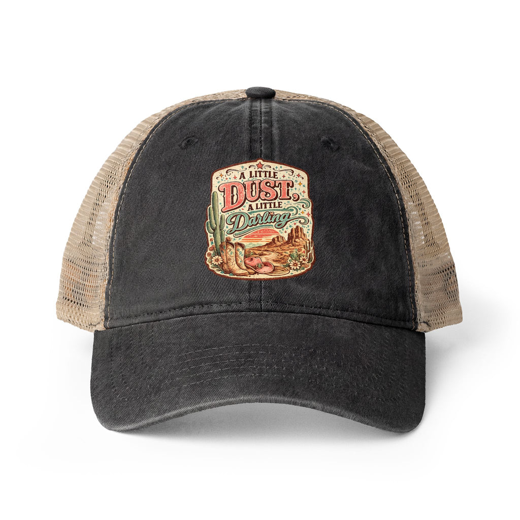 A Little Dust a Little Darling Washed Mesh-Back Cap